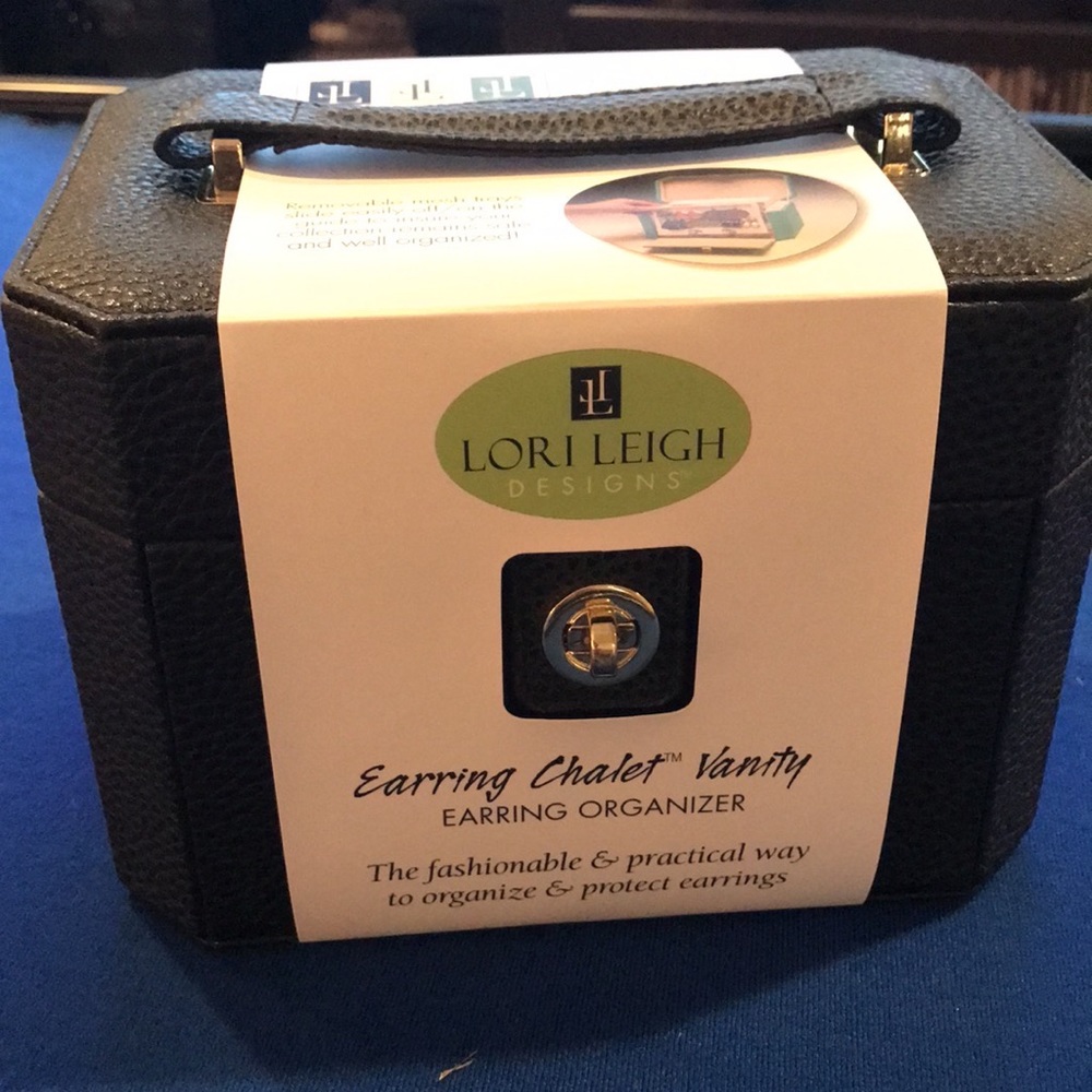 Black Large jewelry travel case